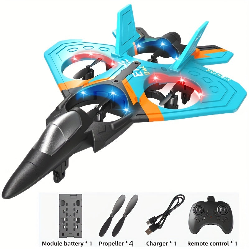 Drone With Rechargeable Battery, Quadcopter Altitude Control, Remote Control Toy For Beginners, Indoor And Outdoor Gifts, Fighter Jet, Toys For Boys And Girls,