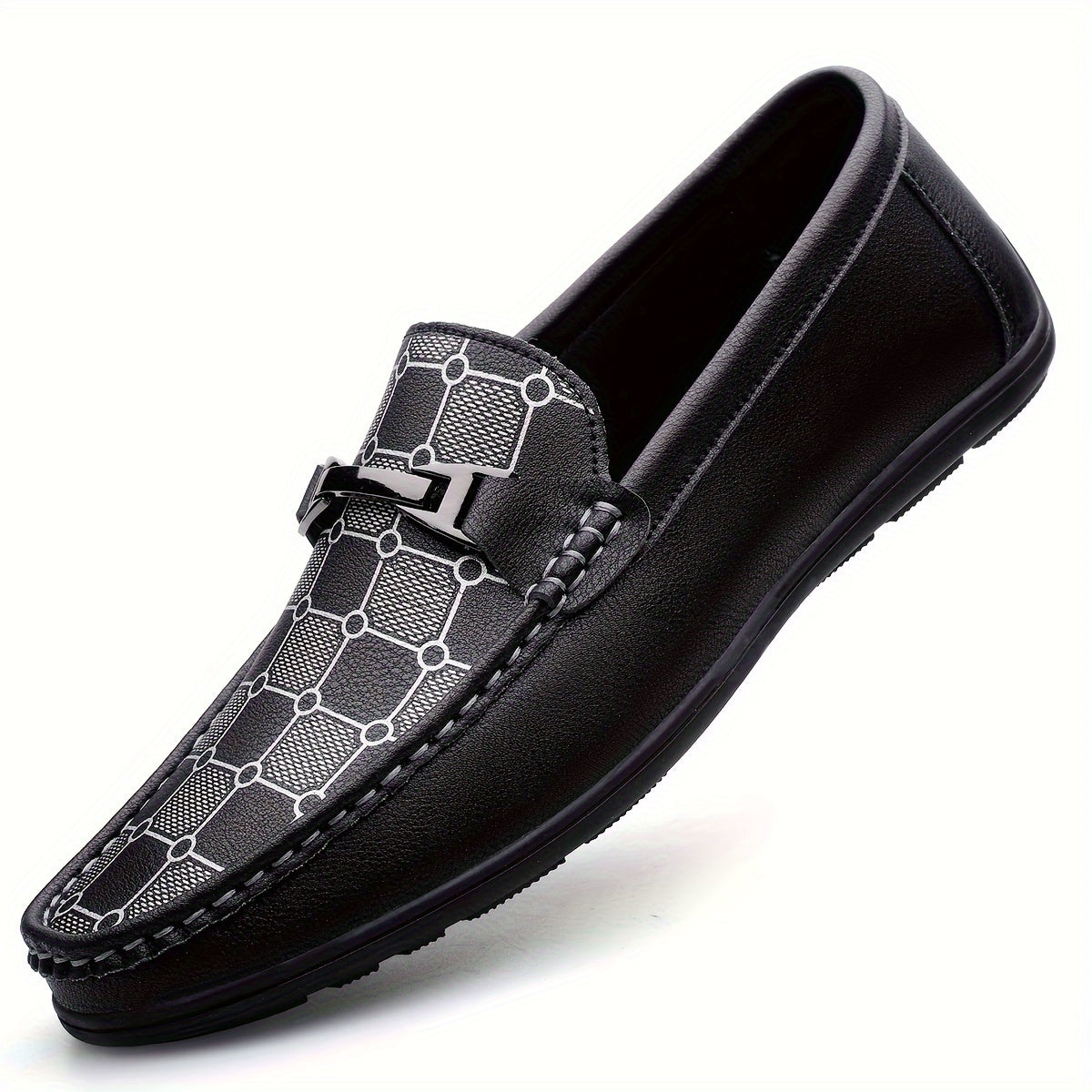 Men's Versatile Fashion Loafers - Breathable, Non-Slip Casual Shoes for All Seasons, Perfect for Business & Leisure