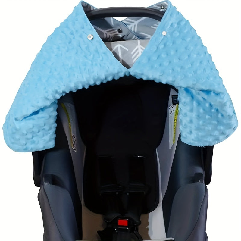 1pc Fit Car Seat Canopy for Youngsters, 2-Layer Breathable Polyester Stroller Cover,