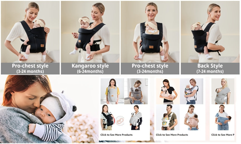 Baby Carrier Newborn Toddler Wrap Carrier Perfect For Infants Chest Sling For Babies Gift