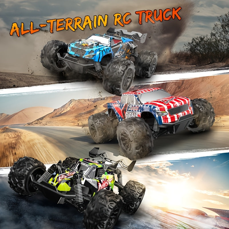 1pc Piegricdiat High-Speed Off-Road RC Truck, 2.4GHz Remote Control, LED Lights,