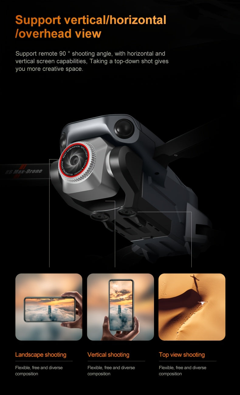 RC Drone, With 2 Batteries, Screen Remote Control Operation, 360 °obstacle Avoidance, Powerful Brushless Motor, Electrically Adjustable HD Dual Cameras, Remote-controlled Aircraft, With 8g Memory Card