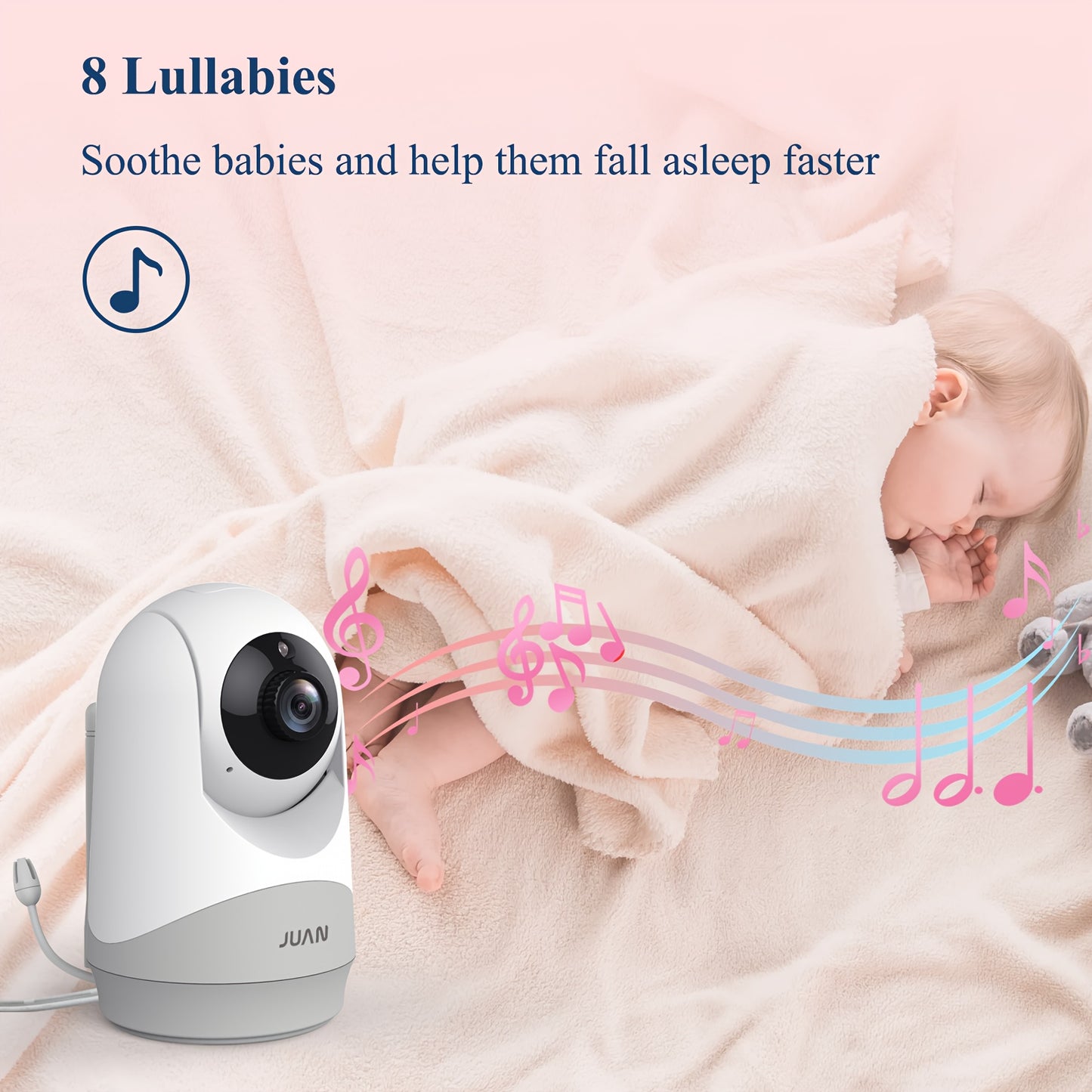 Baby Camera Monitor, Video Baby Monitor With Camera And Audio, Night Vision