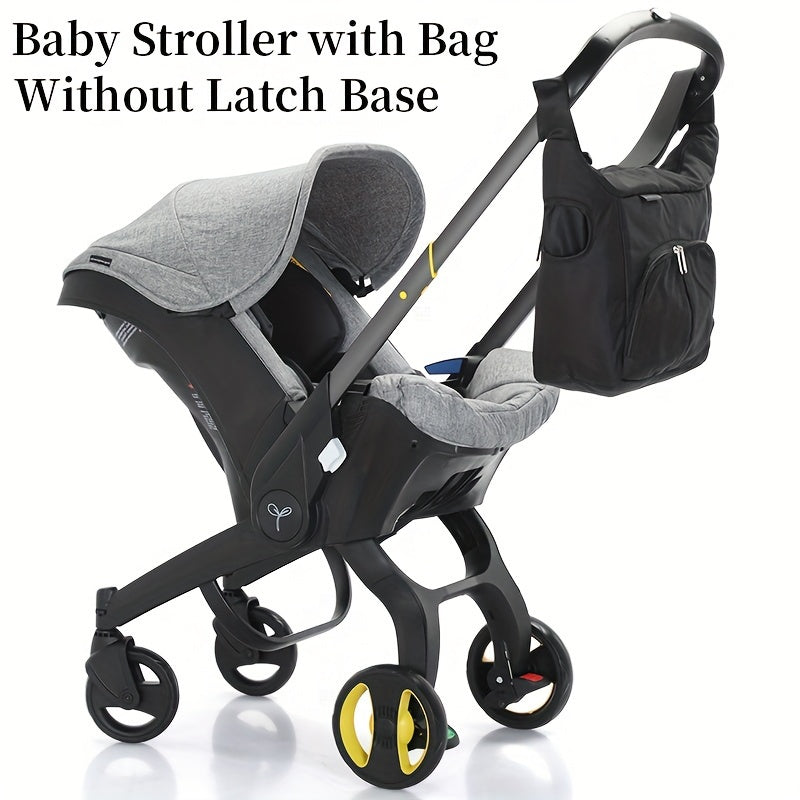 4 in 1 Baby Stroller, Adjustable Stroller with Awning, Portable Foldable Stroller, Suitable for 0-3 Years Old Baby,