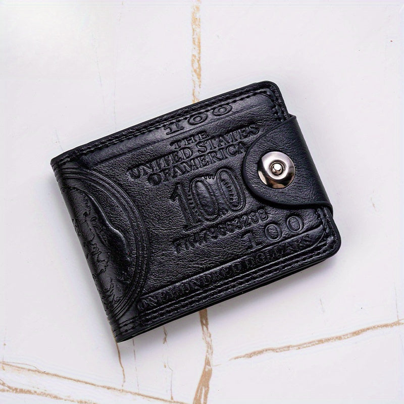 Vintage Retro PU Leather Wallet: Multiple Card Slots, Portable Credit Card Holder, Perfect Gift for Men