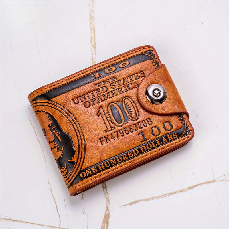 Vintage Retro PU Leather Wallet: Multiple Card Slots, Portable Credit Card Holder, Perfect Gift for Men