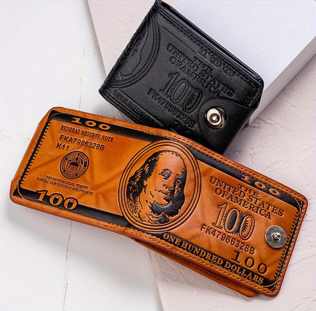 Vintage Retro PU Leather Wallet: Multiple Card Slots, Portable Credit Card Holder, Perfect Gift for Men