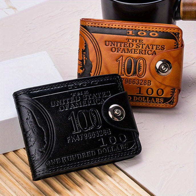 Vintage Retro PU Leather Wallet: Multiple Card Slots, Portable Credit Card Holder, Perfect Gift for Men