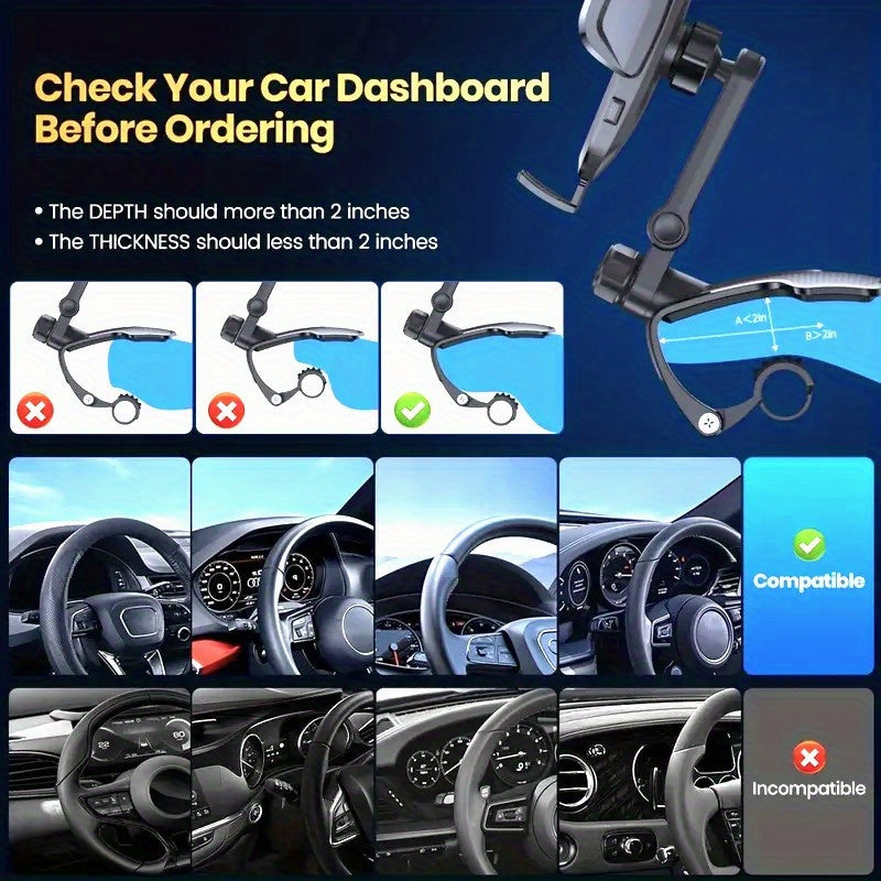 1pc, New Dashboard Mount, Multifunctional Universal Car Navigation Holder,