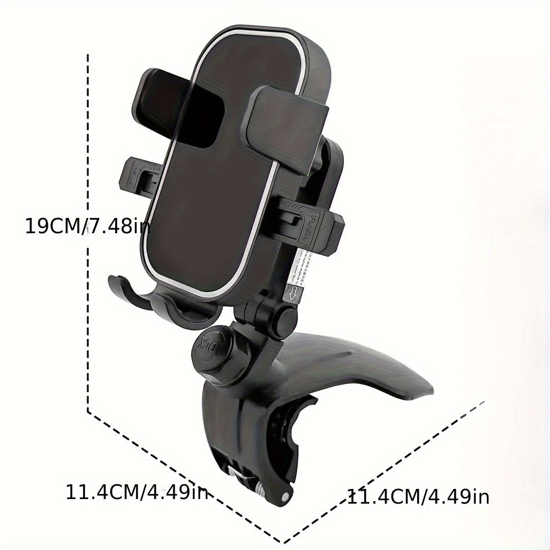 Ultimate Car Phone Mount - Dashboard & Windshield Holder, Anti-Shake, 360° Rotatable, Easy Install, Safe Driving for All Smartphone