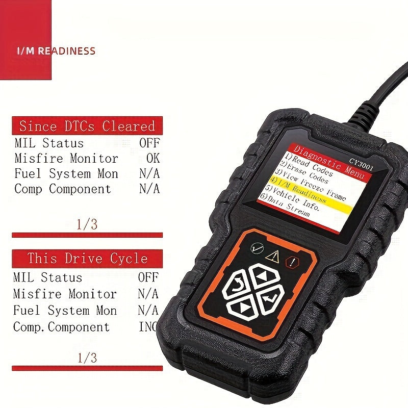 2024 OBD-II Scanner, Car Diagnostic Tool, Engine Fault Code Reader,