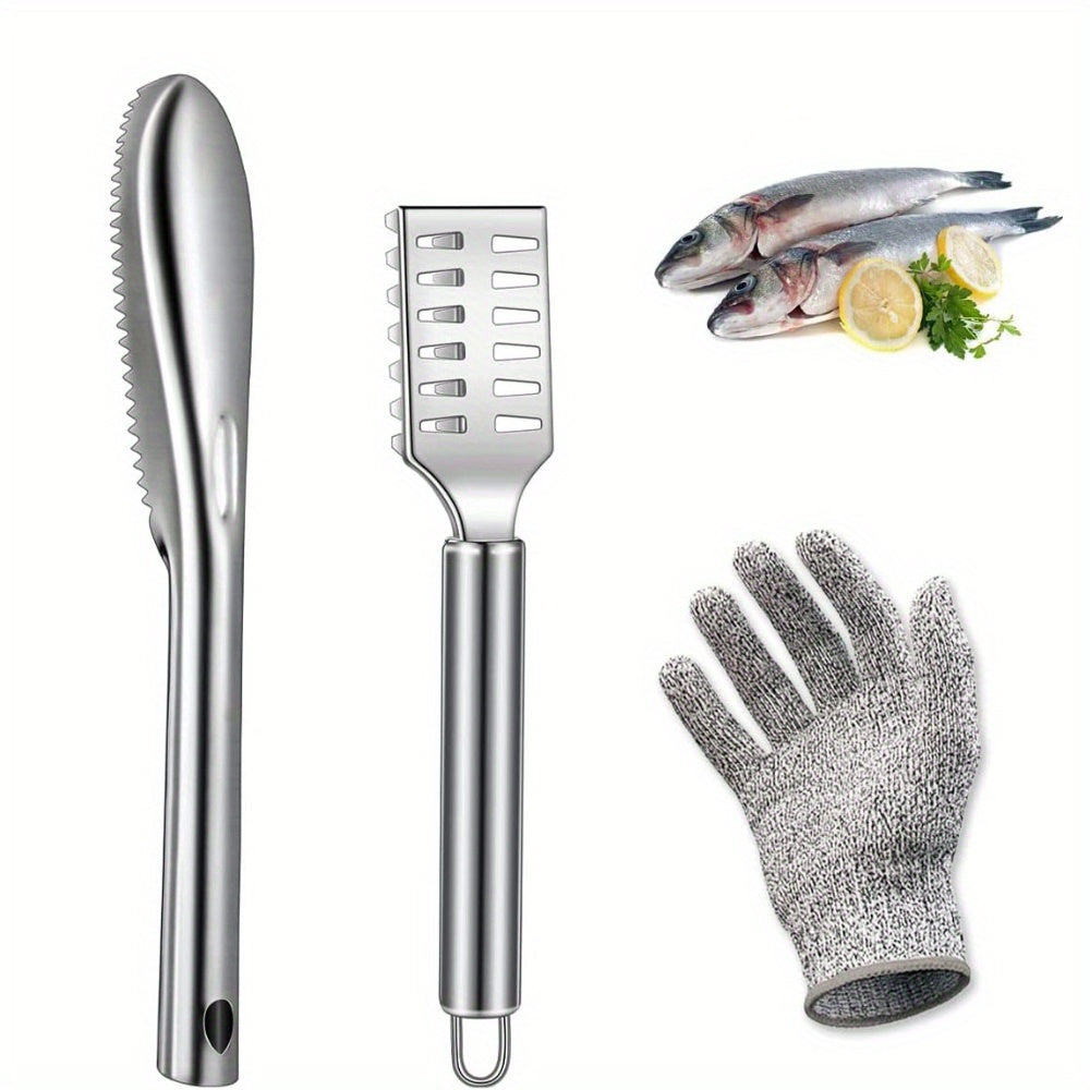 Fish Scaler Stainless Steel Fish Scaler Remover No Mess Easily Remove Fish Scales,