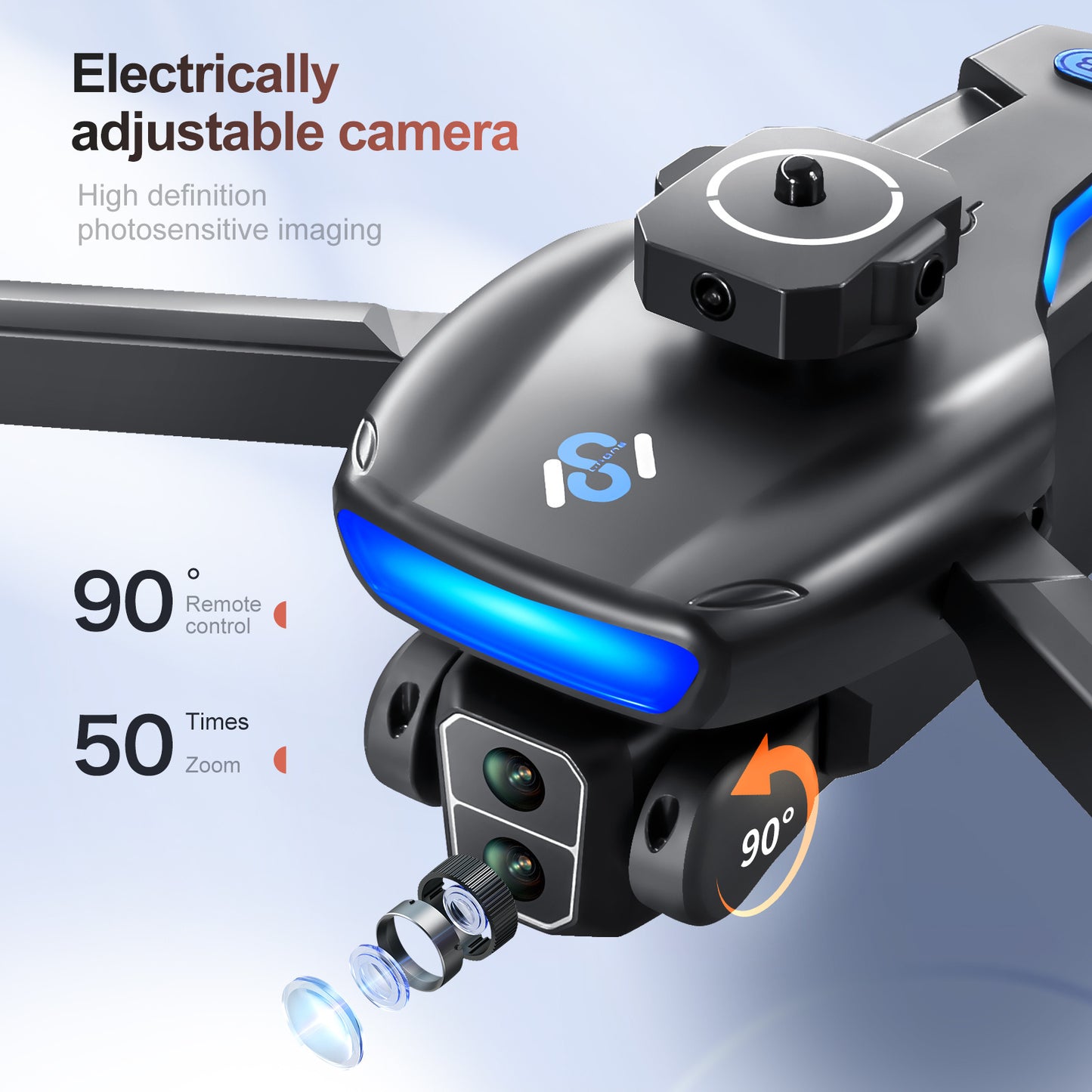 Newest Model with Brushless Motor,  Intelligent Following, with 4K Camera, Optical Flow, 5G Transmission Foldable FPV Remote Control Quadcopter, Ultra-long Range GPS Drone, Suitable for Adult Beginners