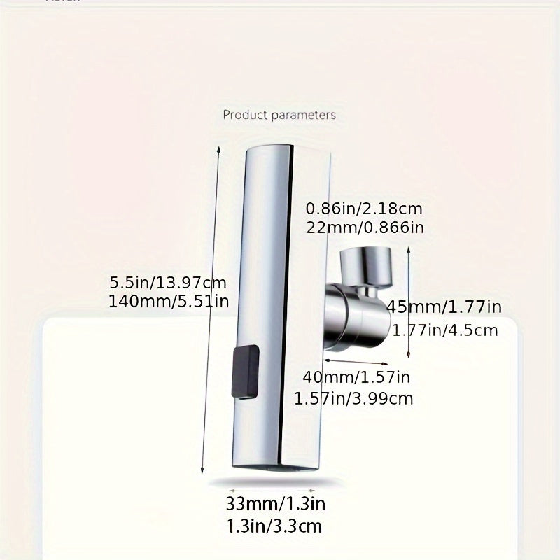 1pc Multifunctional Faucet Aerator Adapter, Universal .