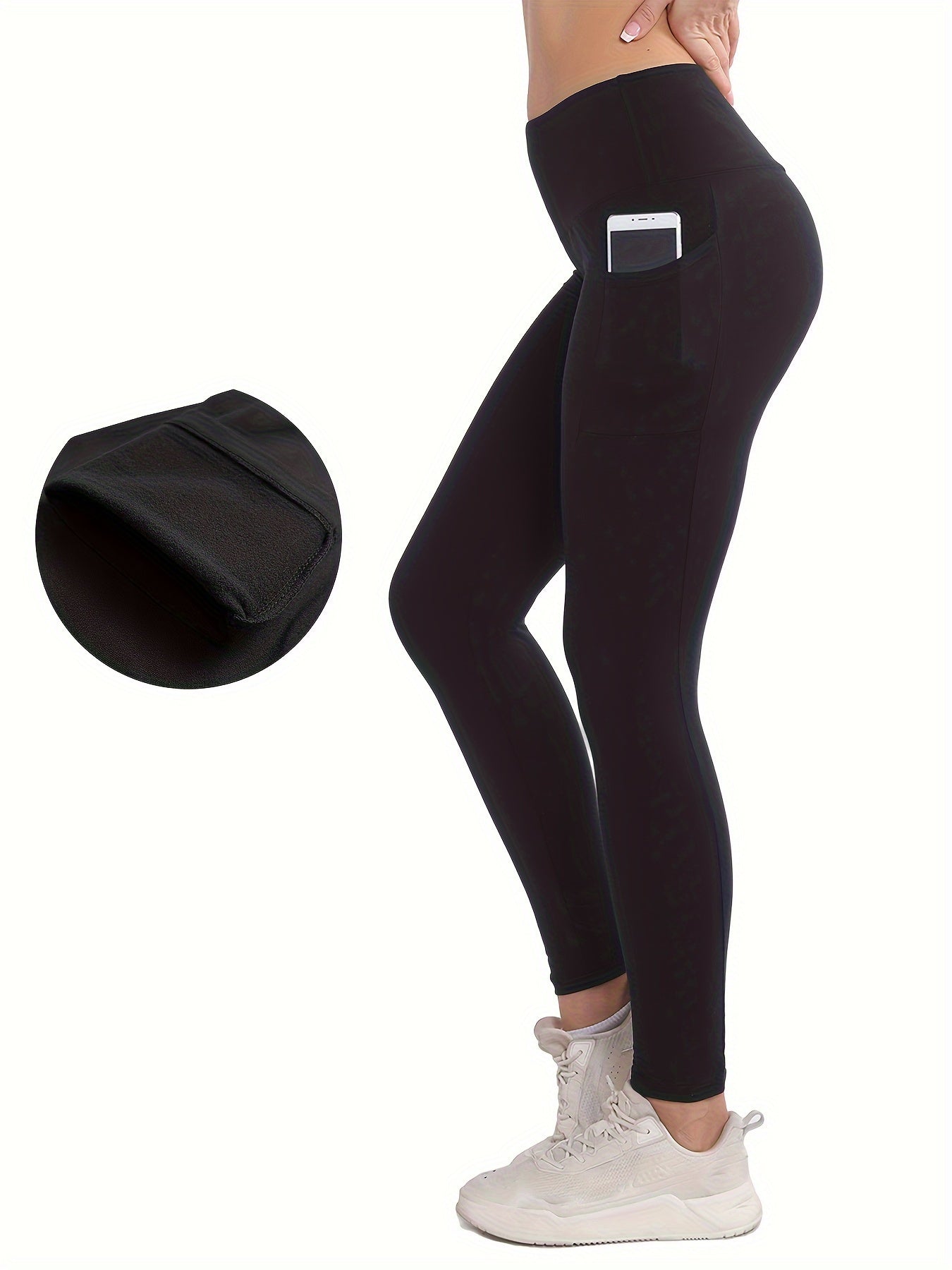 Women's High Yoga Leggings with Pockets -  Comfortable Workouts