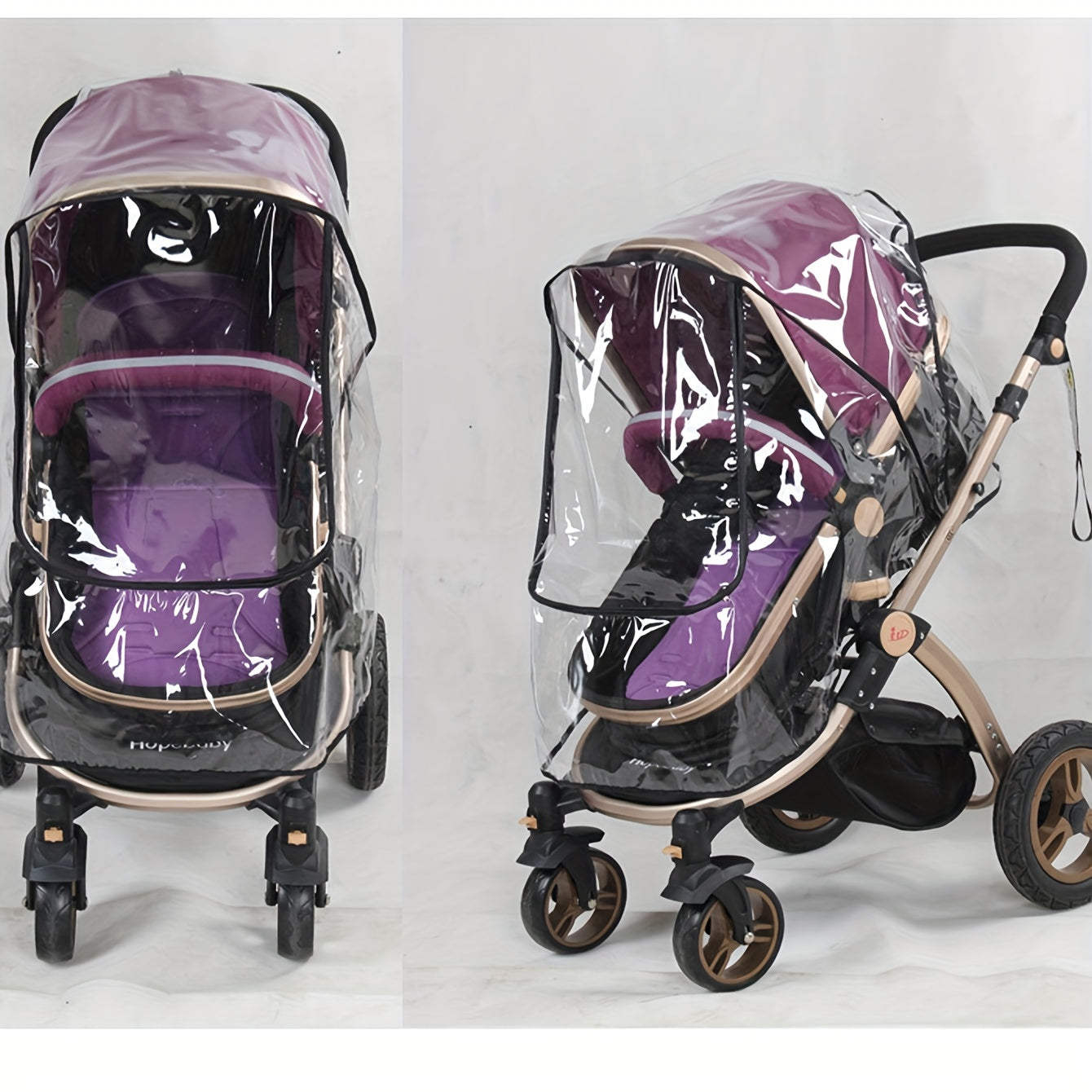 Stroller Rain Cover, High Landscape Stroller Rain Cover, Stroller Windproof Cover Universal Fit