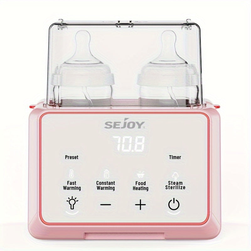 8-in-1 Portable Electric Bottle Warmer With Timer, Multi-function Heating Container,