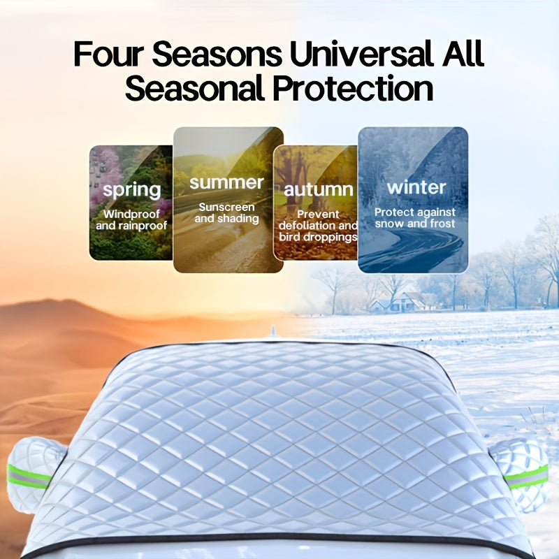 1Pc Car Windshield Snow Cover Protects Against Snow, Ice,Car Window Shade,