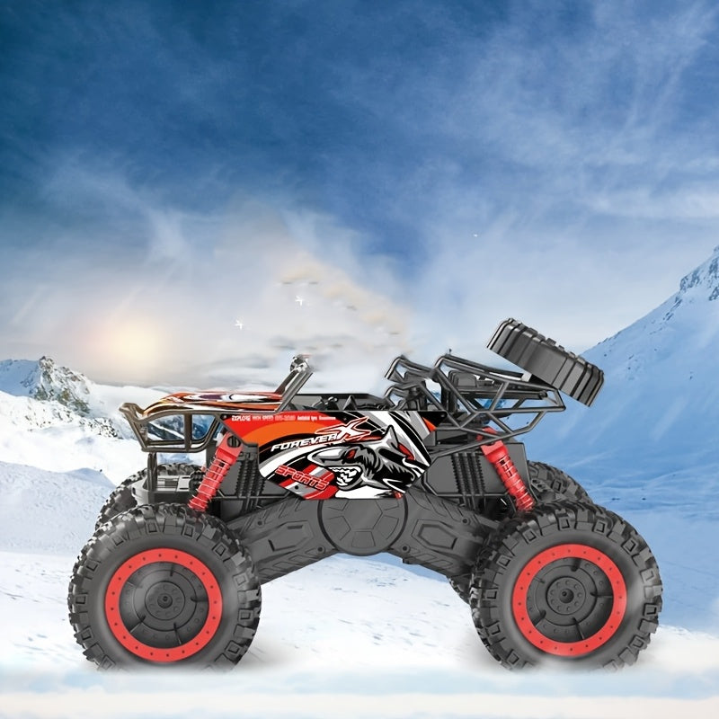 Dynamic Stunt, Amphibious Remote-Controlled Off-Road Toy Car with Flashing Lights - Perfect for boys