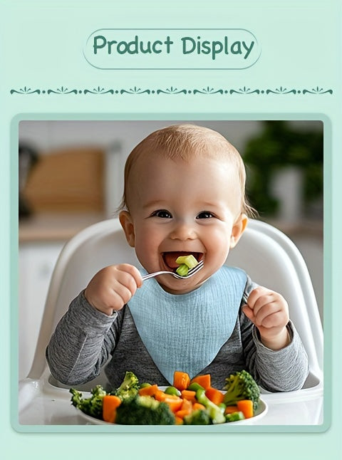 10-pack Of Waterproof, Adjustable Snap-on, Breathable, Soft, Baby Bibs, Suitable For Both Boys And Girls,
