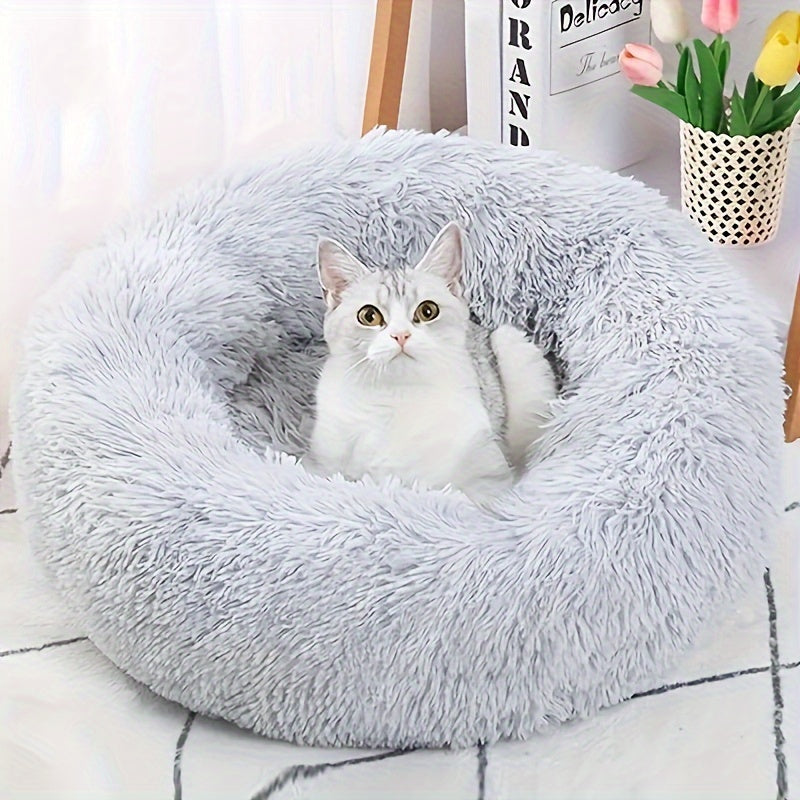 1pc Cozy Donut Cuddler DOGS Bed , Cats - Multiple Sizes (15"/19"/23"/27"/31") for Dog Mats for Sleeping