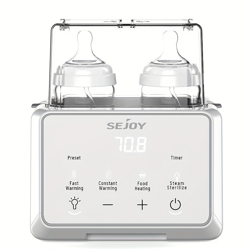 8-in-1 Portable Electric Bottle Warmer With Timer, Multi-function Heating Container,