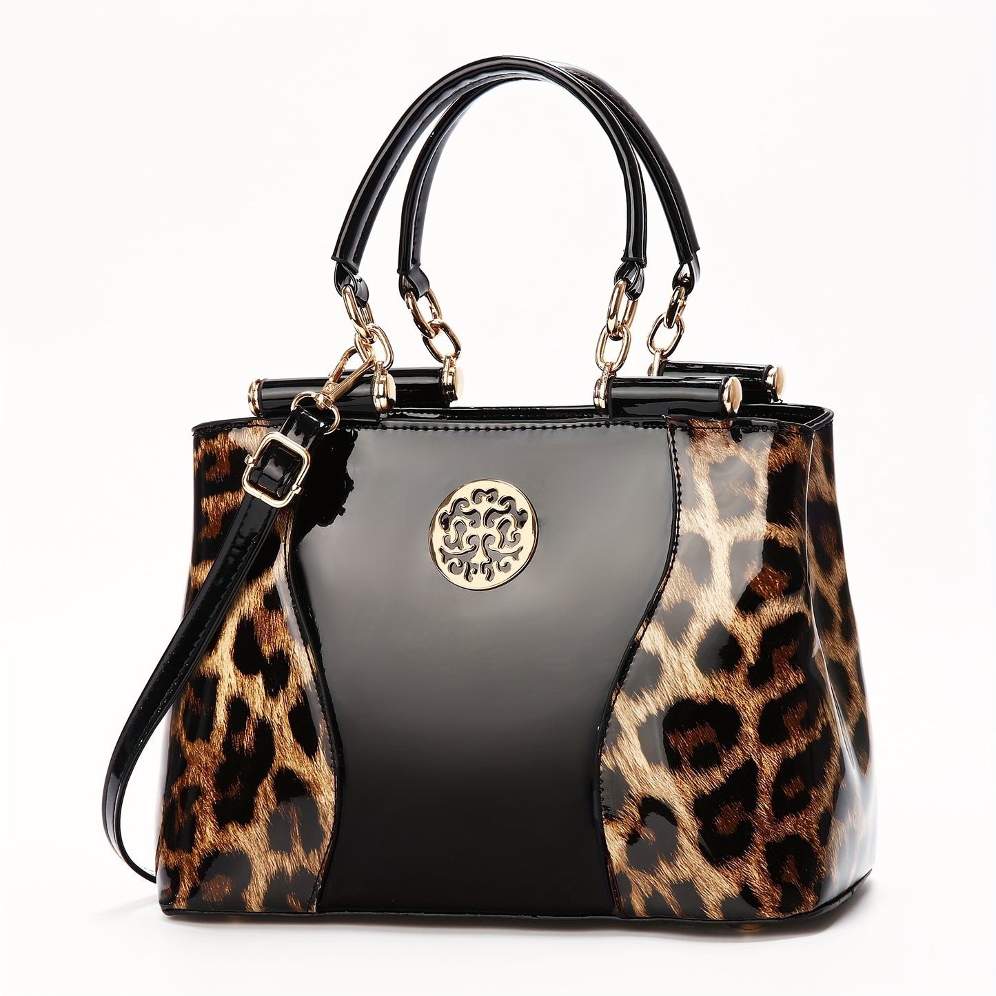 Fashionable Women's Shoulder Bag with Adjustable Strap, Zipper Closure, And Polyester Lining