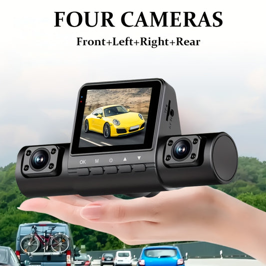 32G 4 Lens New Four Recording HD Driving Recorder 2.0 Inch Car Night Vision Car Front And Rear Left And Right Simultaneously Recording