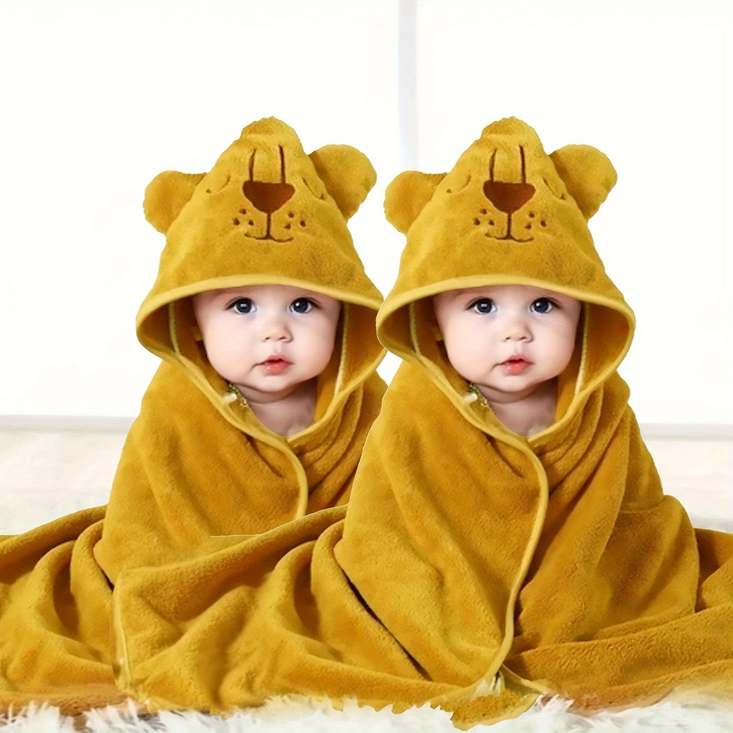 2pcs Kids' Cartoon Bath Towel, Perfect For All Seasons,