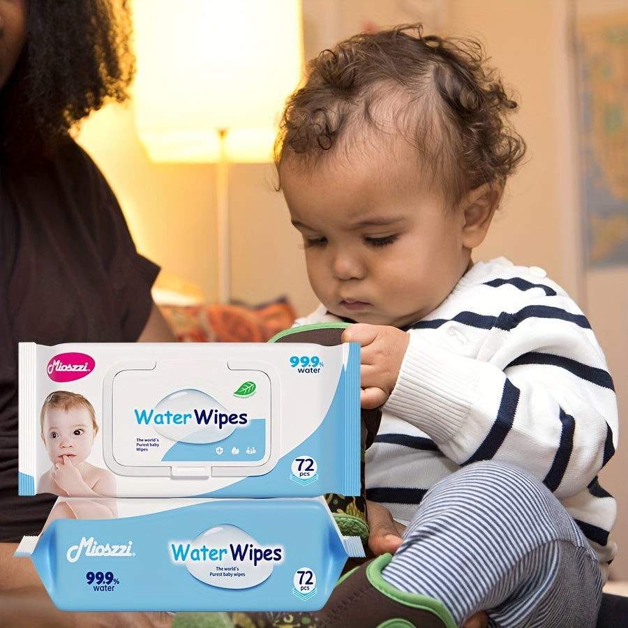 2-Pack Wet Wipes, 144pcs, Extra-Sensitivity, Unscented, Hypoallergenic, 99.9% Pure Water, Plant Fibers,