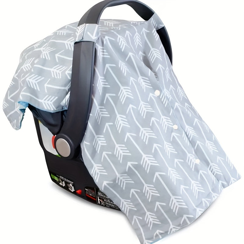 1pc Fit Car Seat Canopy for Youngsters, 2-Layer Breathable Polyester Stroller Cover,