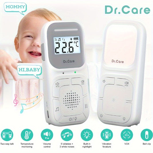 Baby Monitor With Two-Way Talk, Built-in Nightlight,High-Quality Speaker & Mic, No WiFi