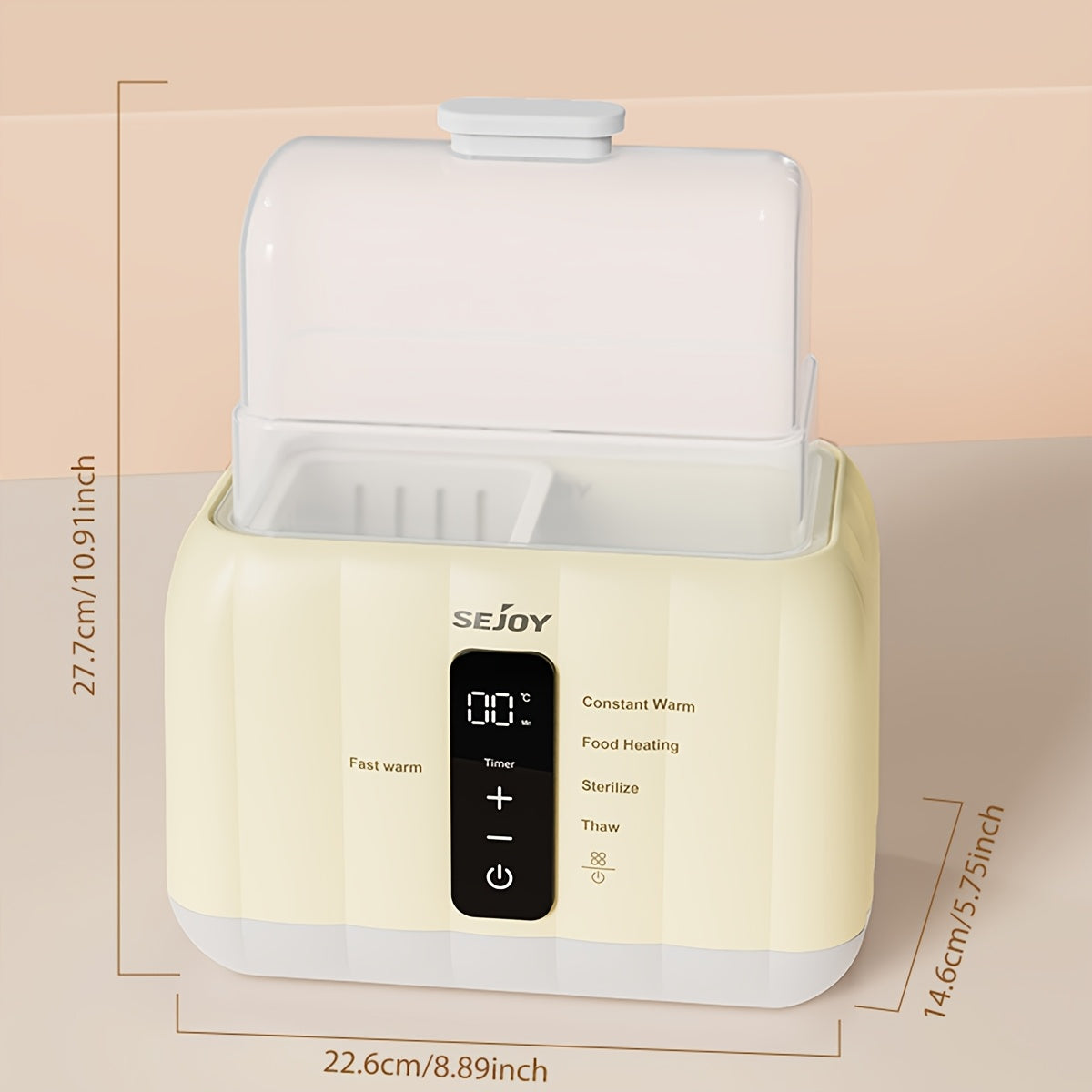 Multifunctional Milk Warmer,Steam Sterilizer, 24h Temperature Control, Can Heat And, Suitable For A Variety Of Bottle