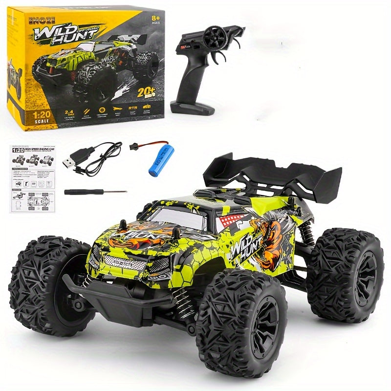 Dynamic Stunt, Amphibious Remote-Controlled Off-Road Toy Car with Flashing Lights - Perfect for boys