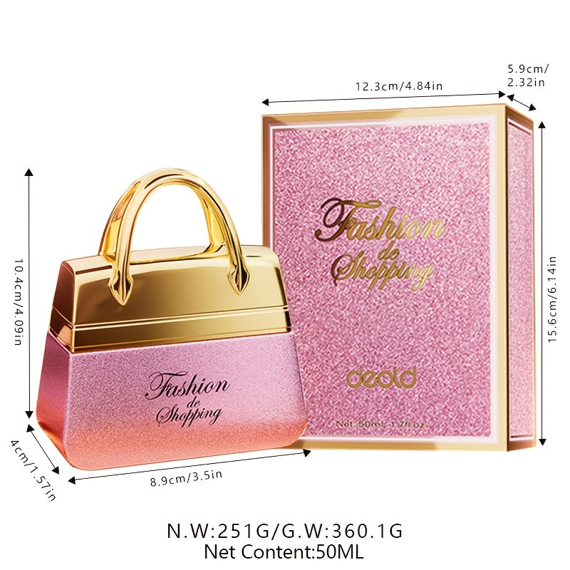 Women'S Stylish Joy Elegant Eau De Toilette - Alcoholic Floral Scent, 1.7 Fl Oz (50 Ml), Woody Floral Scent, With Elegant Shopping Bag Design