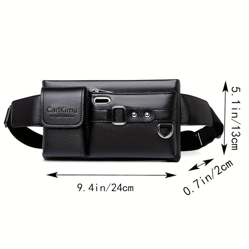 Mens Stylish Waterproof Waist Bag - Spacious & Multi-Functional Chest Bag for Travel, Everyday Use