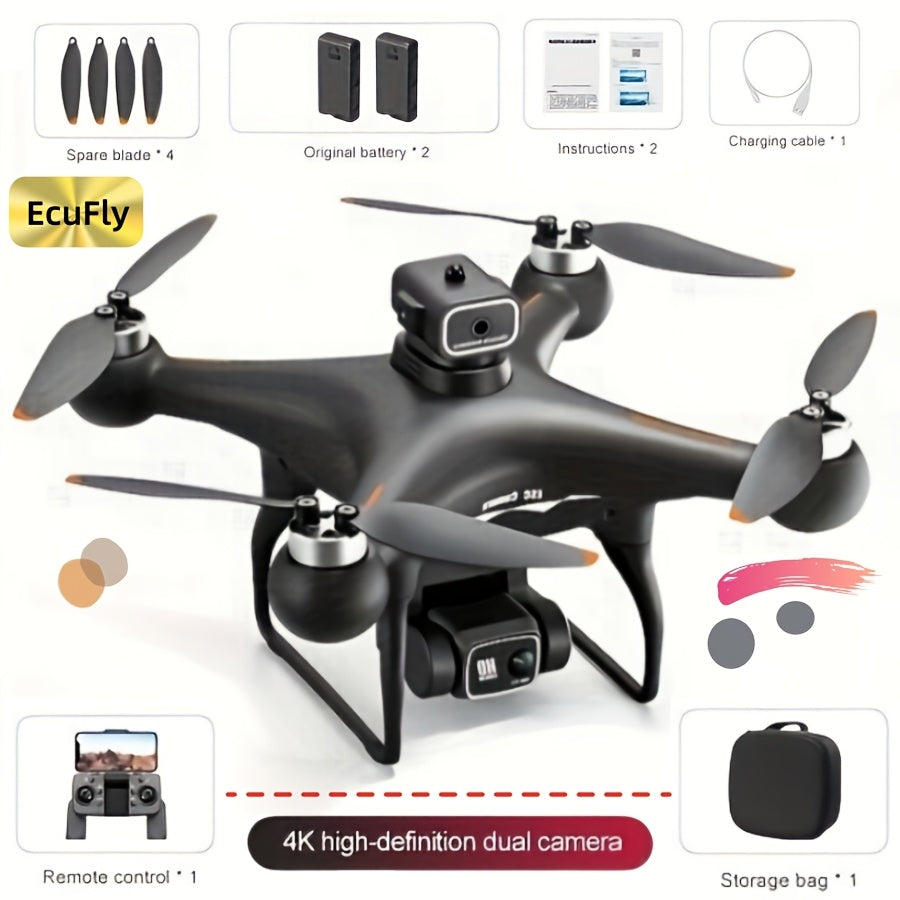 Dual Battery RC Drone with 360° Infrared Obstacle Avoidance, Optical Flow Positioning - Perfect for Aerial Photography & Outdoor Fun, USB Rechargeable, Ideal Holiday Gift