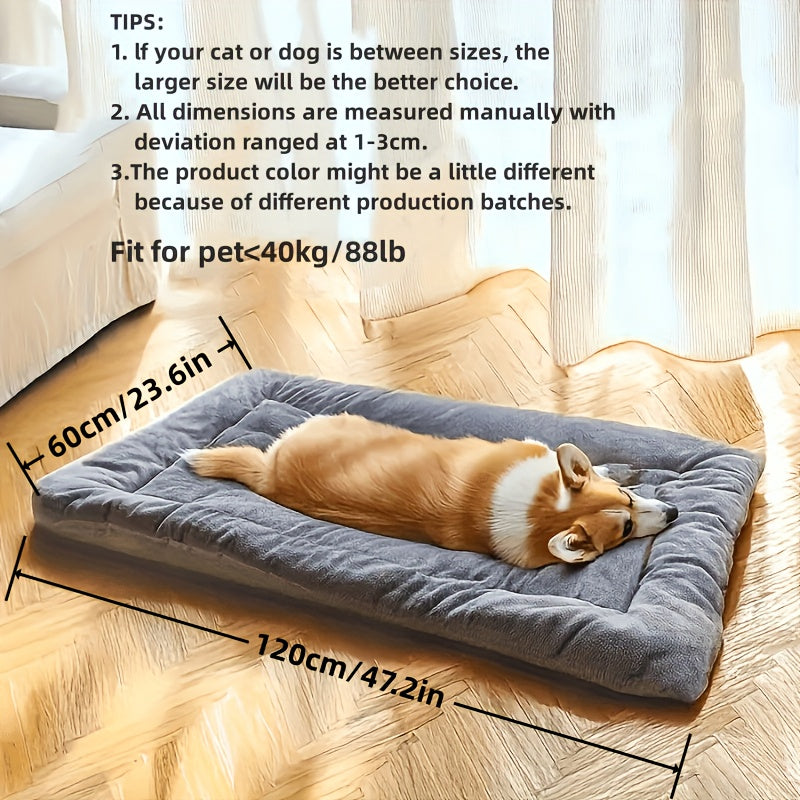 Extra Large Plush Dog Bed Sofa Cat Nest Dog Cage Mat,
