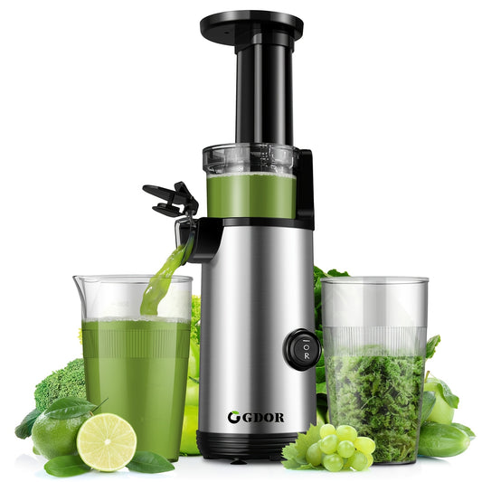 A Small Multifunctional Juicer For Home Use That Automatically Separates Juice And Residue, A Cold-pressed Slow Juicer.