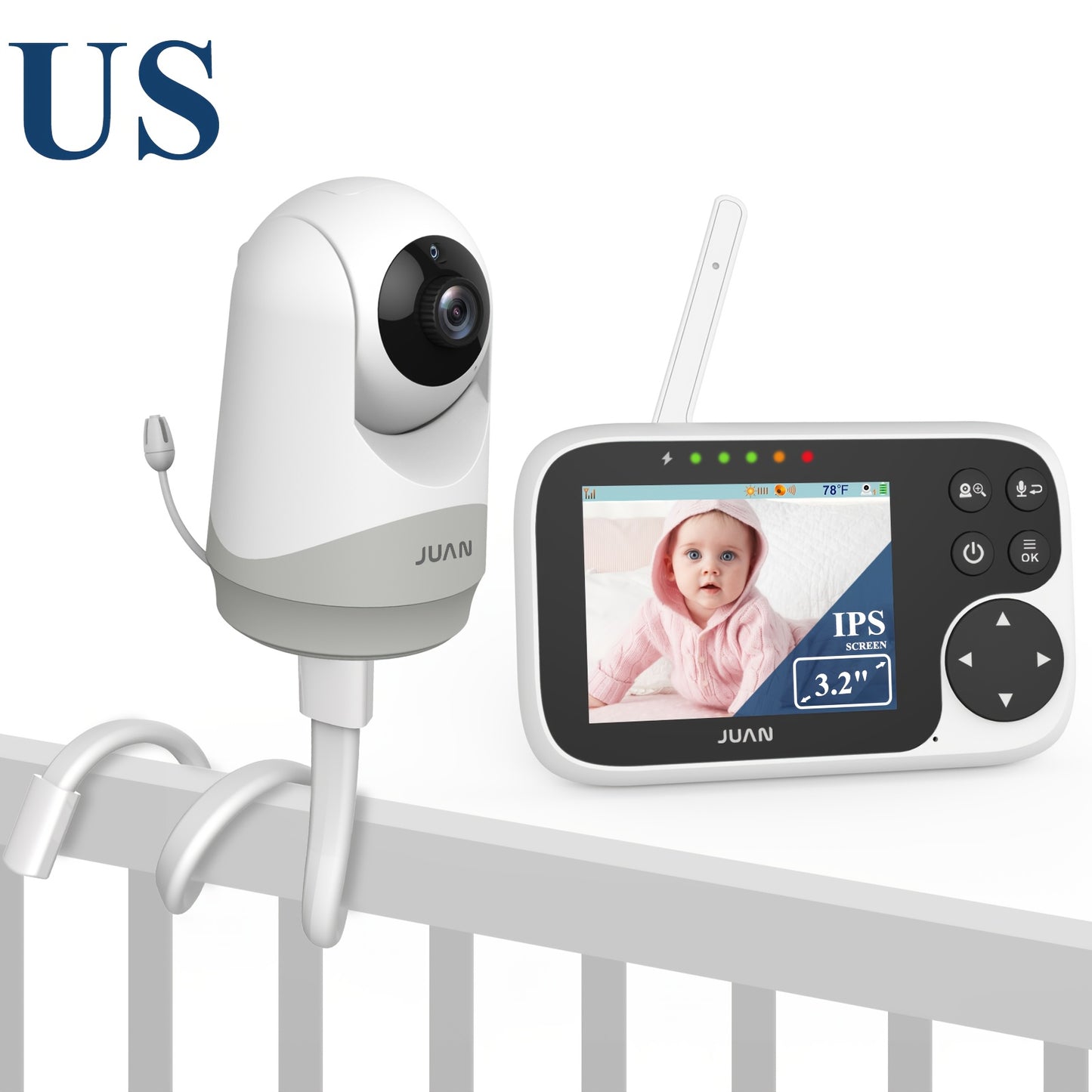 Baby Camera Monitor, Video Baby Monitor With Camera And Audio, Night Vision