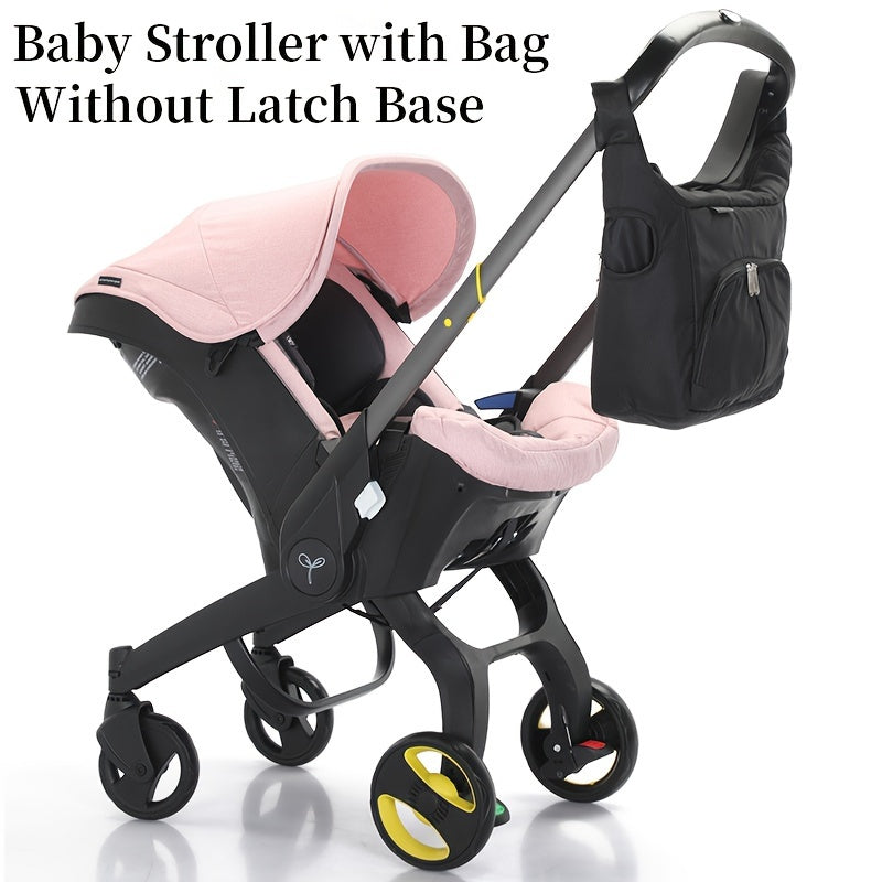 4 in 1 Baby Stroller, Adjustable Stroller with Awning, Portable Foldable Stroller, Suitable for 0-3 Years Old Baby,