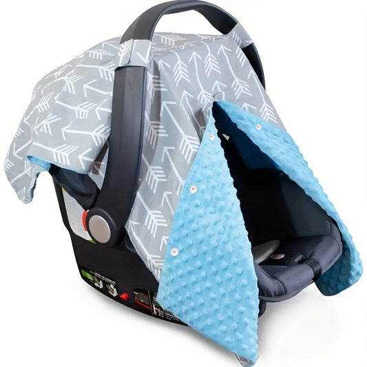 1pc Fit Car Seat Canopy for Youngsters, 2-Layer Breathable Polyester Stroller Cover,