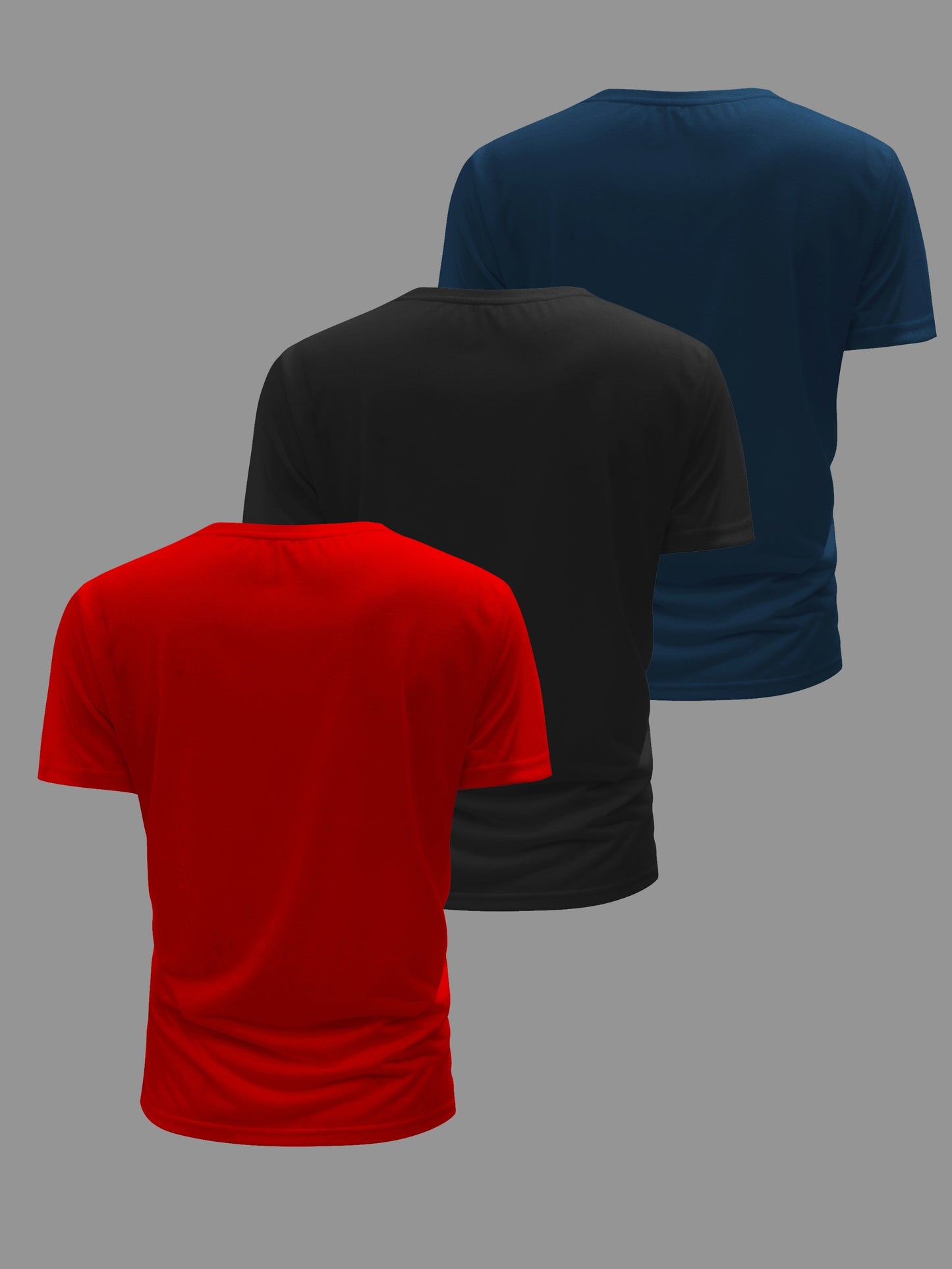 3pcs Men's Casual Short Sleeve Crew Neck T-shirts, Breathable And Lightweight For Summer Sport And Casual Wear, Outdoor Cloth