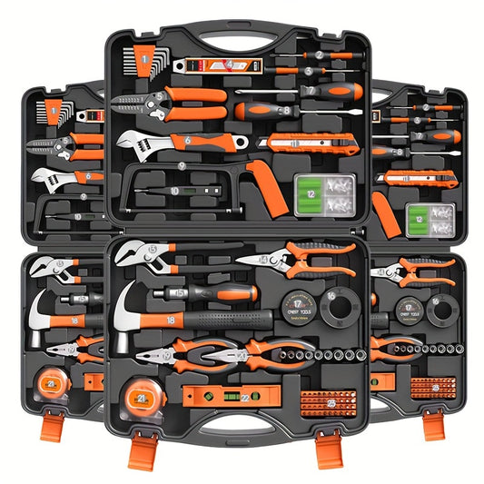 23pcs/138pcs Complete Home Maintenance Kit with Durable Steel Shell, Including