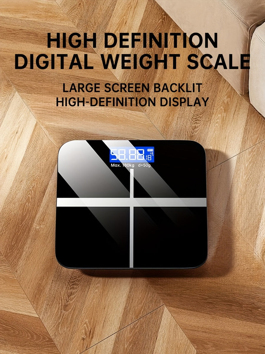 Weight Scale Electronic Scale, 396 Pound Digital Bathroom Scale, High-precision Weight Scale With LED High-definition Display Screen And Temperature Display