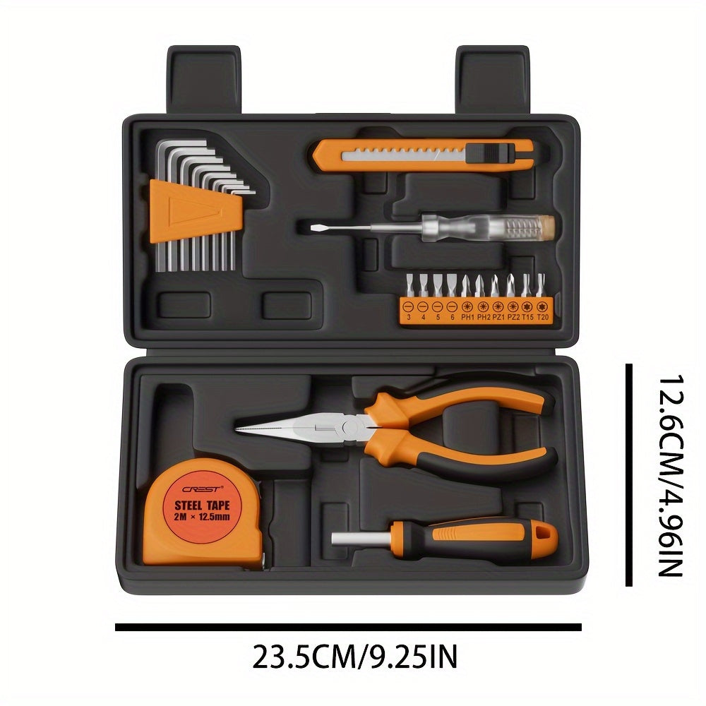 23pcs/138pcs Complete Home Maintenance Kit with Durable Steel Shell, Including