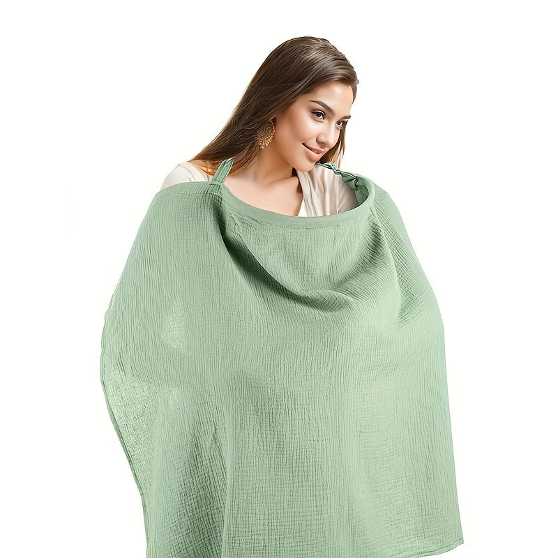 Soft and Breathable Nursing Cover-Up: Perfect for Breastfeeding on the Go - Made with Polyester Fiber