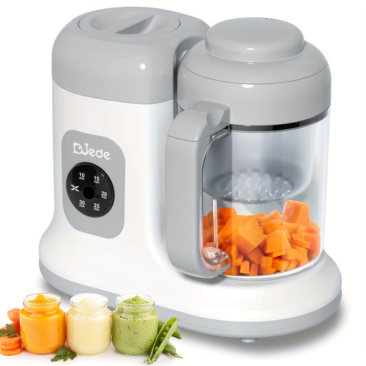 Baby Food Maker - One-Button Rotate & Press Control, Auto Cooking & Stirring, Quick Processor Steamer .