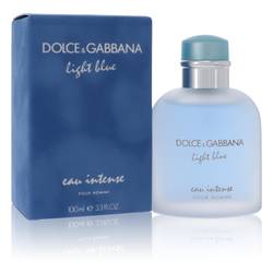 DOLCE & GABBANA, LIGHT BLUE INTENSE COLOGNE, 3.3 OZ EDP SPRAY FOR MEN.