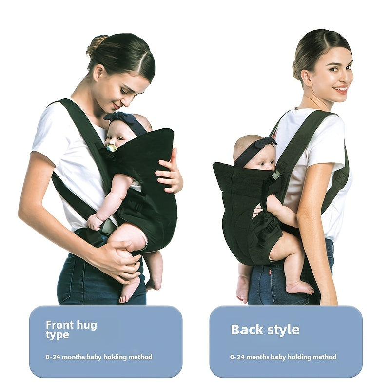 Multi-Functional Youngsters Carrier with Hat - Youngsters Wrap for Front & Back Carry, Adjustable Strap,